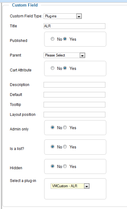 plg alr-step2-create-custom-field