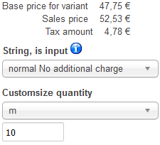 exa quantity variant 10