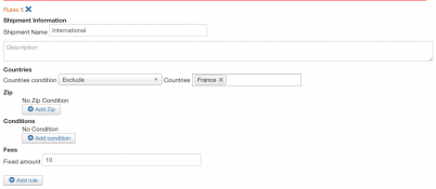 Pro shipment plugin: Excluding country