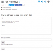 My Wishlist Sharing